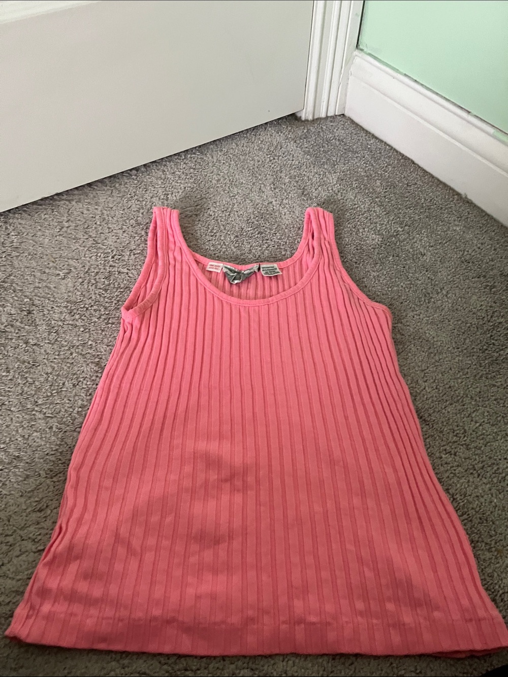 Eclipse Pink Ribbed Tank Top